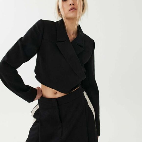 P.E.‎ Nation Downtown Cropped Blazer Jacket in Black Size XS - Picture 3 of 14